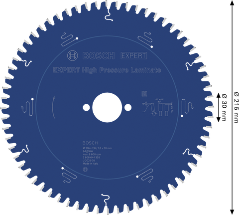 BoschEXPERT 高压层压板圆锯片，216 毫米。